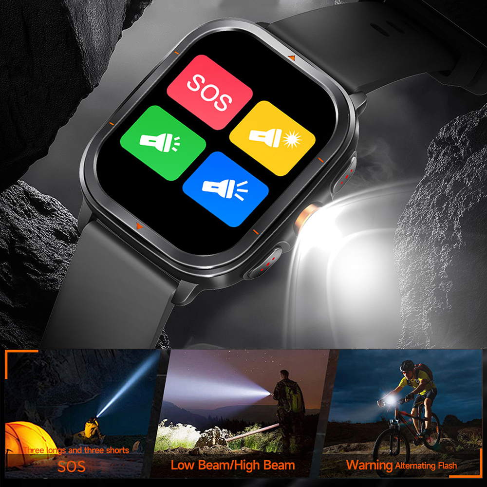 Smartwatch Running Watches For Men - Outdoors GPS Sports Smart Watch LED