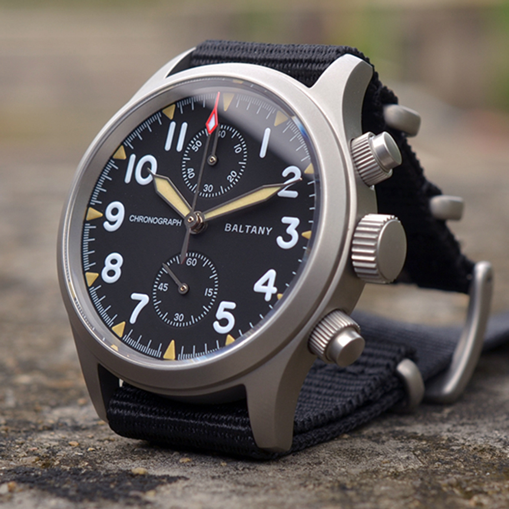 Diesel Watches Smartwatch - 39mm Vintage Pilot Chronograph Watch Men