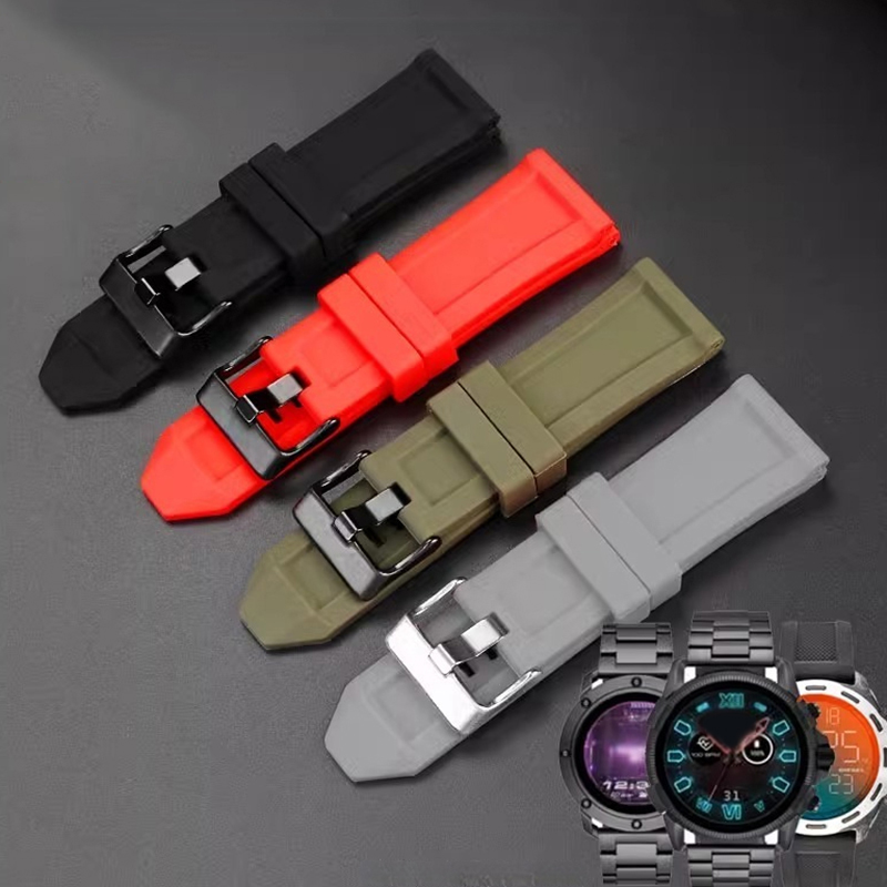Diesel Watches Smartwatch - Silicone Rubber Bracelet Watch Band 24mm