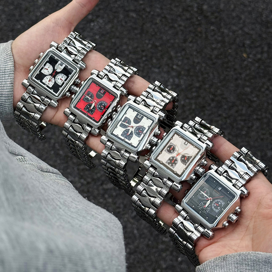 Smartwatch Square Watches For Men - New Square Quartz Watch with Large
