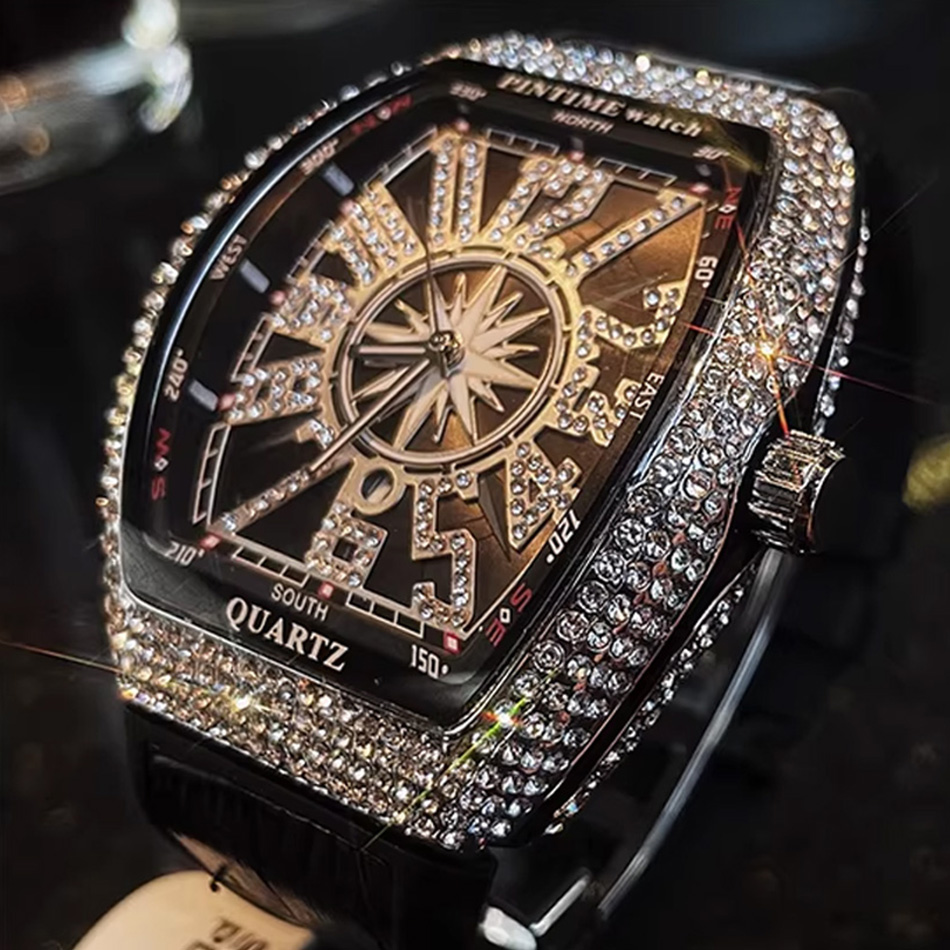 Smartwatch Watches For Men Brands - Premium Brand Luxury Diamond Watch Digital