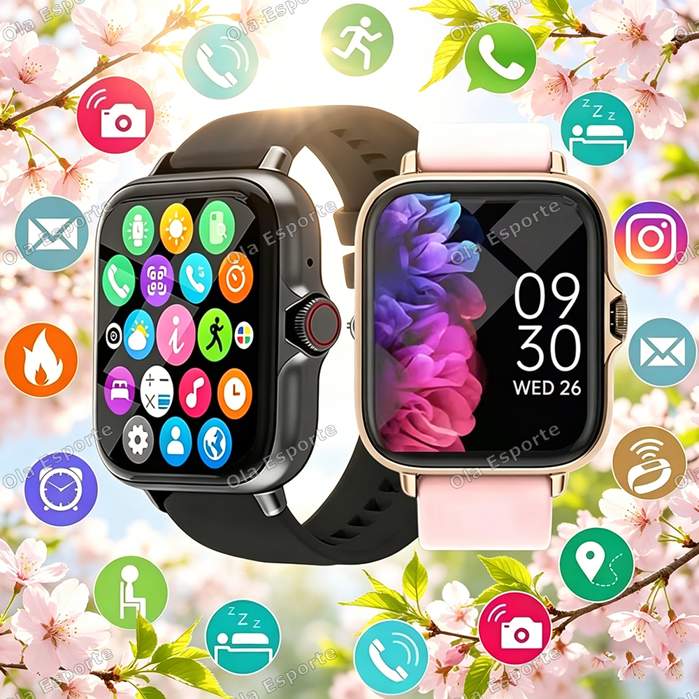 Smartwatch Square Watches For Men - 2026 Smart Watch Android IOS Phone