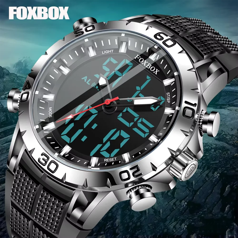 Smartwatch Watches For Men Brands - FOXBOX Mens Watches Sports Top Brand