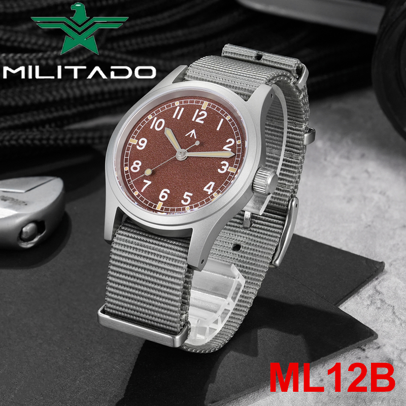 Smartwatch Vintage Watches For Men - Militado ML12B Mens Watch VH31 Sweep