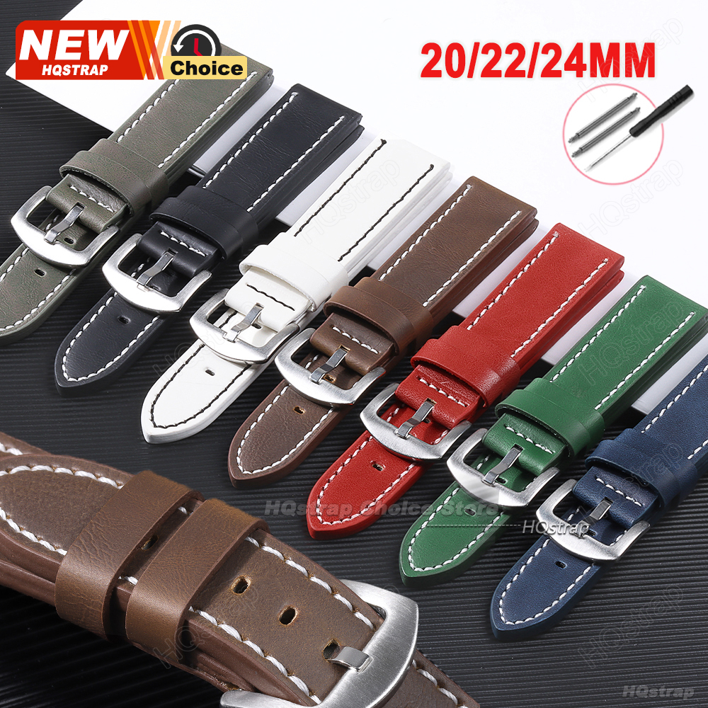 Smartwatch Vintage Watches For Men - Vintage GenuineLeather Watch Strap 18mm 20mm