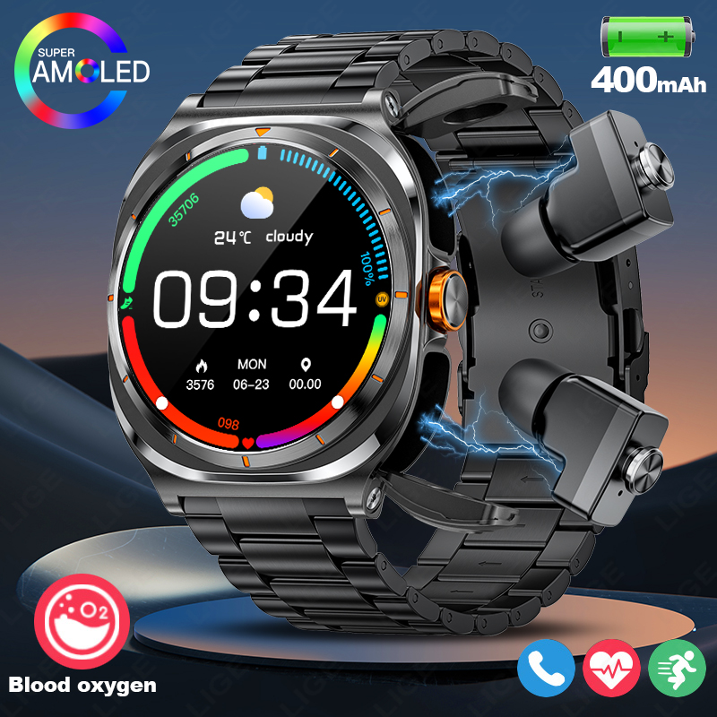 LIGE 2025 Watch Wireless Earph - Smartwatch Running Watches For Men incelemesi ve fiyatı