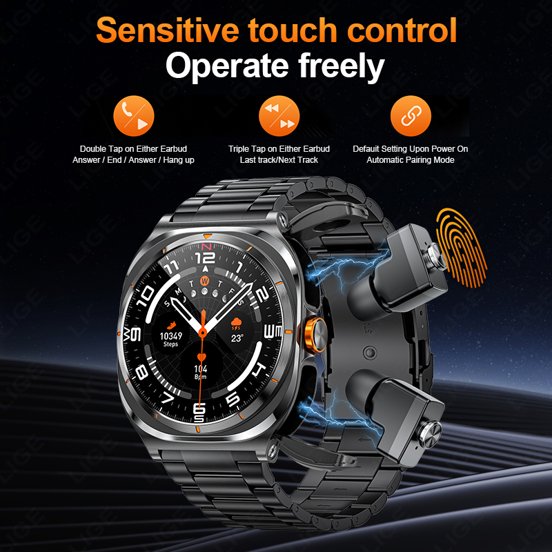 LIGE 2025 Watch Wireless Earph - Smartwatch Running Watches For Men incelemesi ve fiyatı