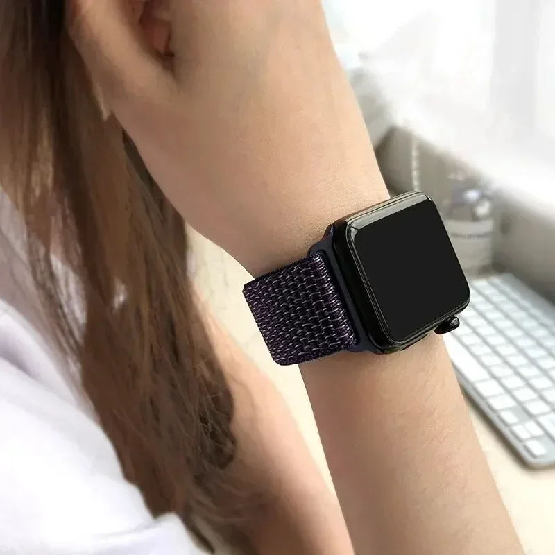 Nylon loop For Apple Watch Ban - Smartwatch Apple Watches For Men incelemesi ve fiyatı