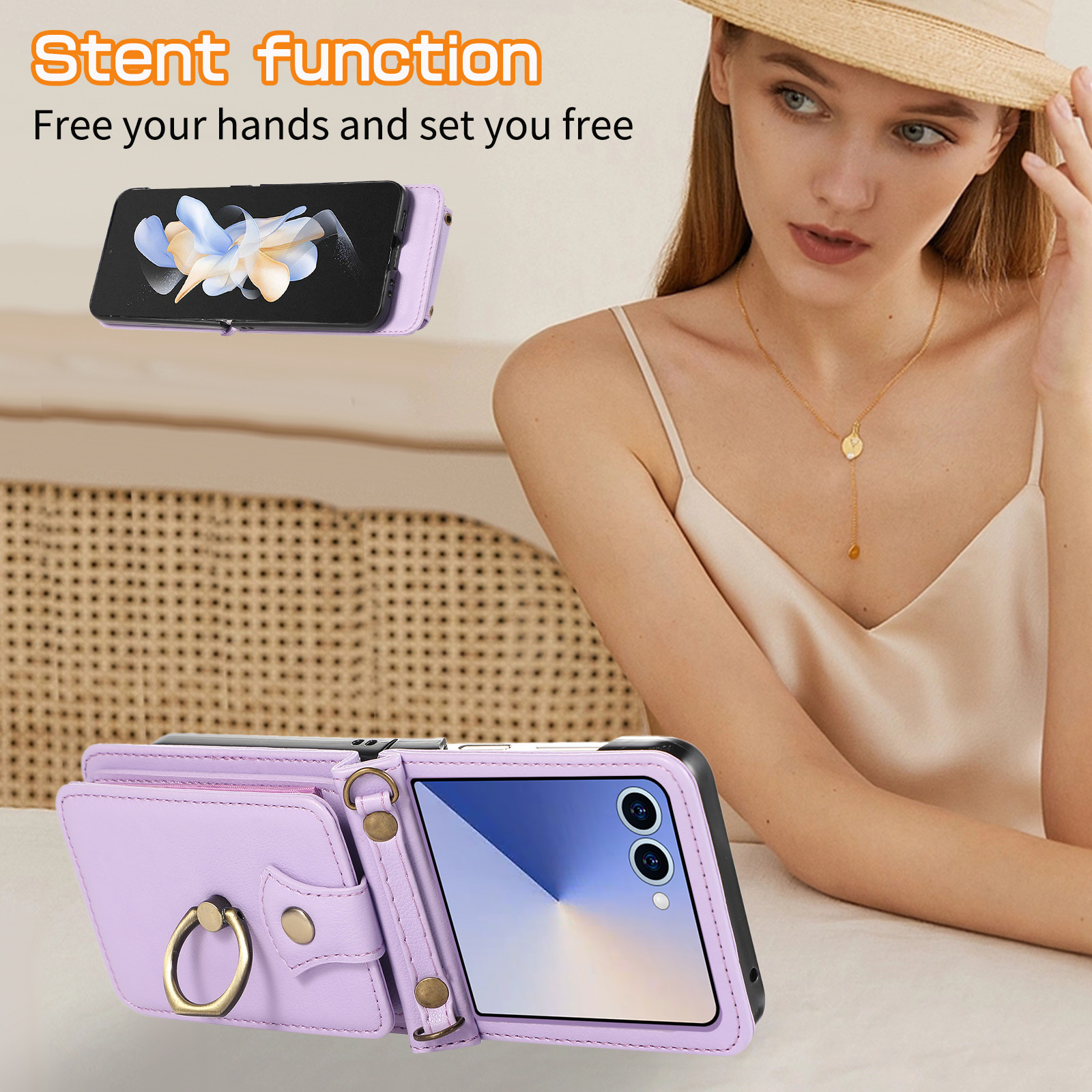 Leather Wallet Phone Case for  - Samsung Galaxy Strap incelemesi ve fiyatı