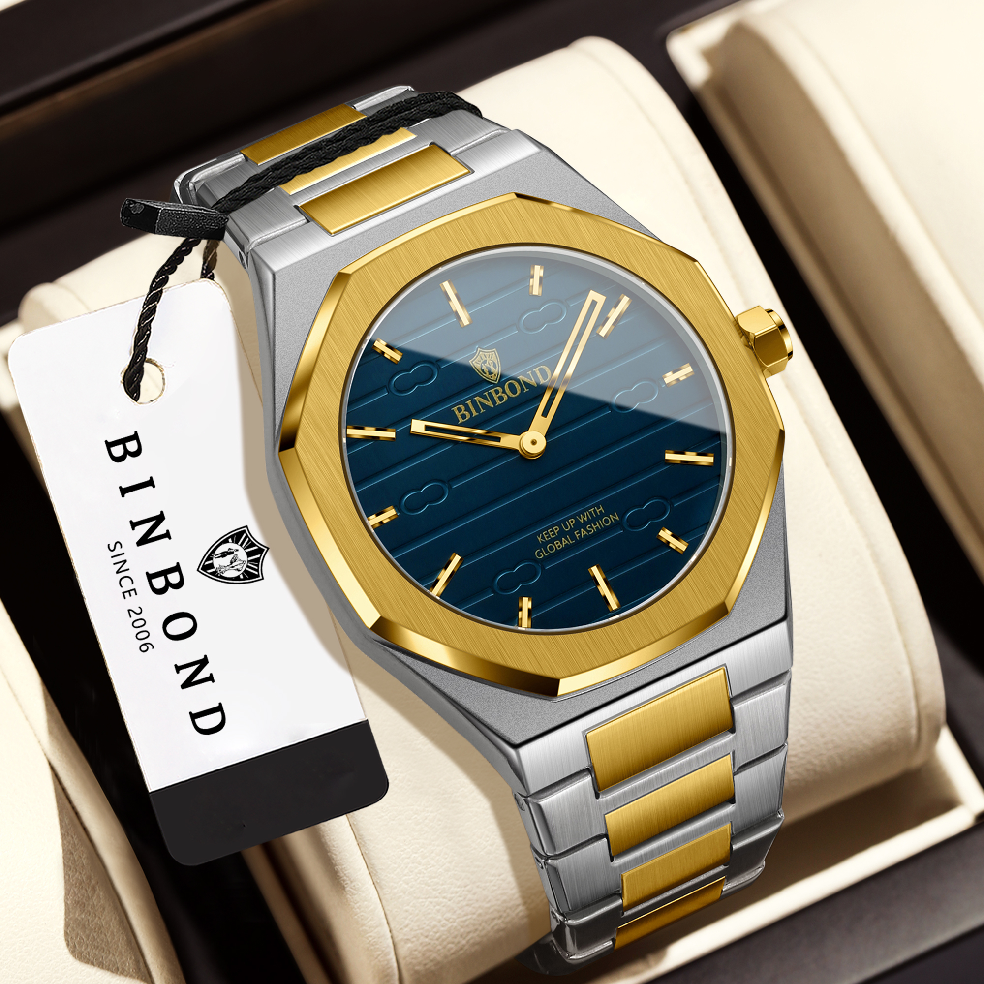 BINBOND Luxury vintage quartz  - Smartwatch Vintage Watches For Men incelemesi ve fiyatı