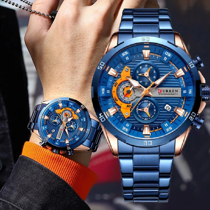 Watches For Men CURREN Man Wri - Smartwatch Watches For Men Brands incelemesi ve fiyatı