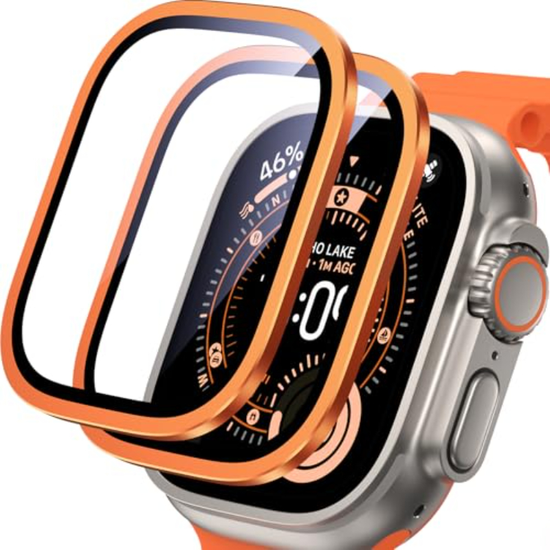2PCS HD Metal Tempered Glass F - Smartwatch Apple Watches For Men incelemesi ve fiyatı