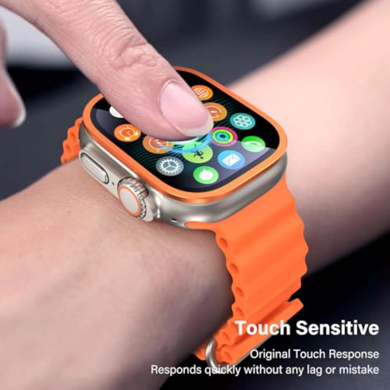 2PCS HD Metal Tempered Glass F - Smartwatch Apple Watches For Men incelemesi ve fiyatı