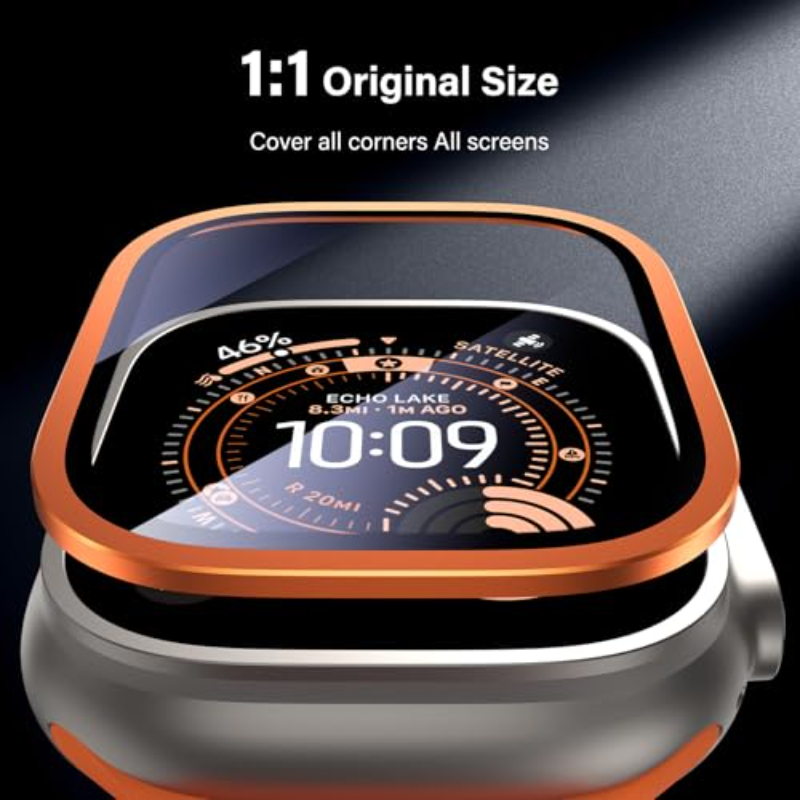 2PCS HD Metal Tempered Glass F - Smartwatch Apple Watches For Men incelemesi ve fiyatı