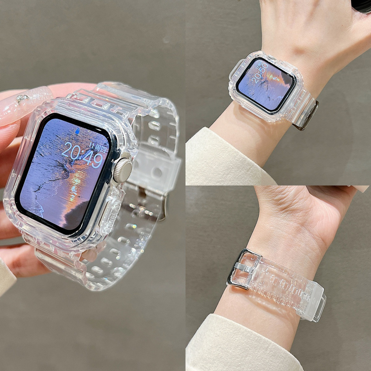 Silicone Strap+case For Apple  - Smartwatch Apple Watches For Men incelemesi ve fiyatı