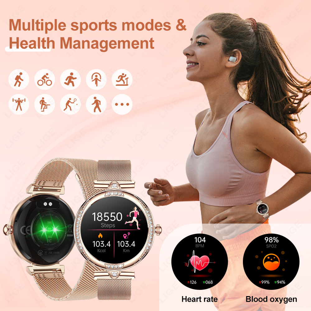 LIGE Fashion Woman Smartwatch  - Smartwatch Latest Watches For Men incelemesi ve fiyatı