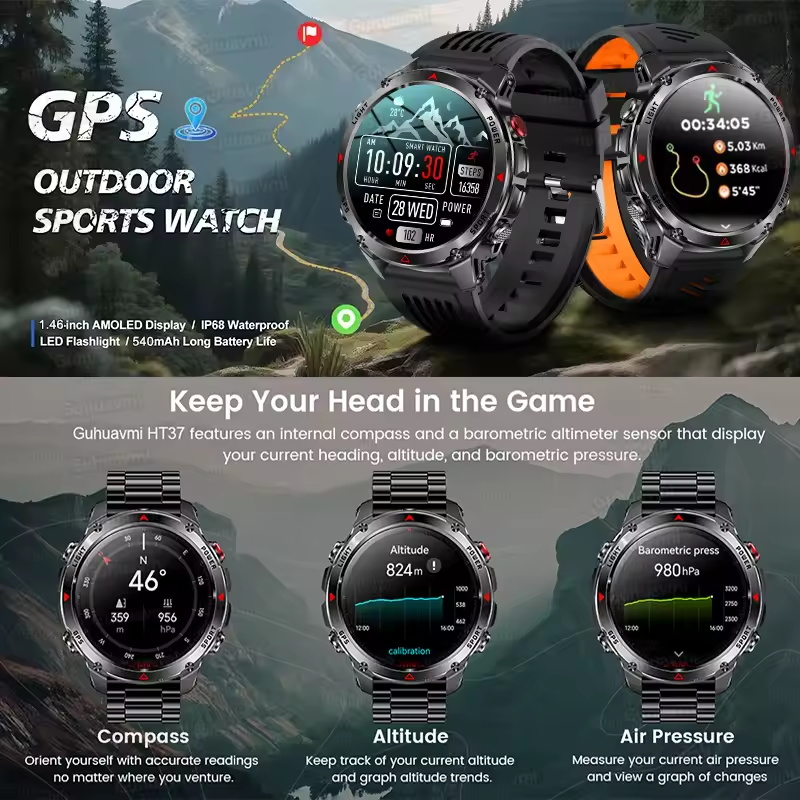 2025New T-Rex 3 Outdoor GPS Sp - Smartwatch Running Watches For Men incelemesi ve fiyatı