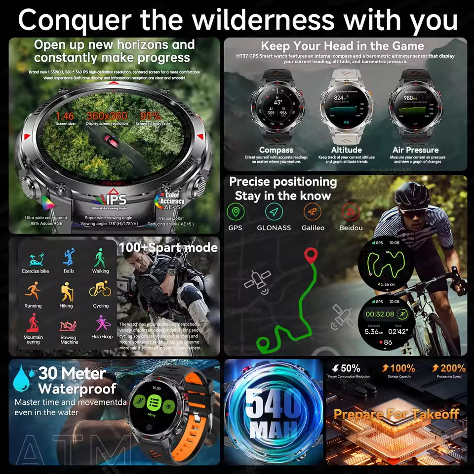 2025New T-Rex 3 Outdoor GPS Sp - Smartwatch Running Watches For Men incelemesi ve fiyatı