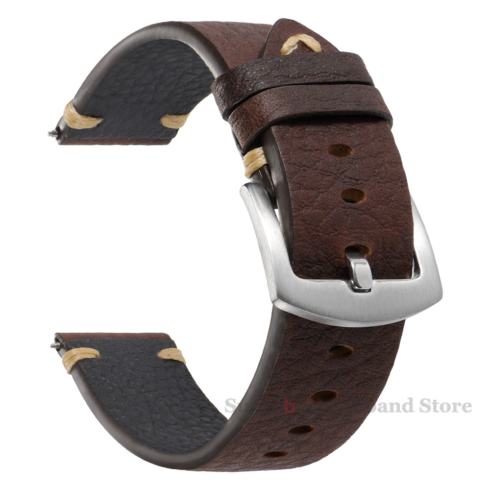 Genuine Leather Straps For Wat - Smartwatch Vintage Watches For Men incelemesi ve fiyatı