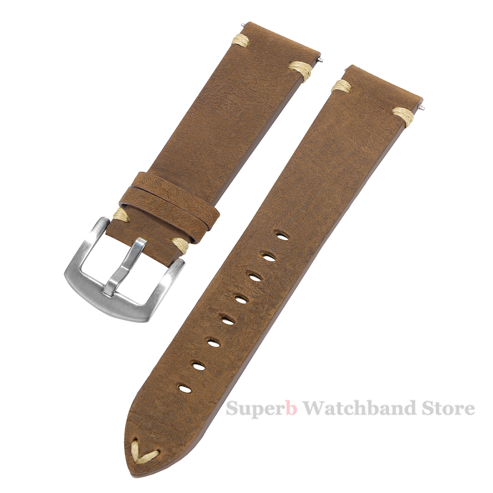 Genuine Leather Straps For Wat - Smartwatch Vintage Watches For Men incelemesi ve fiyatı