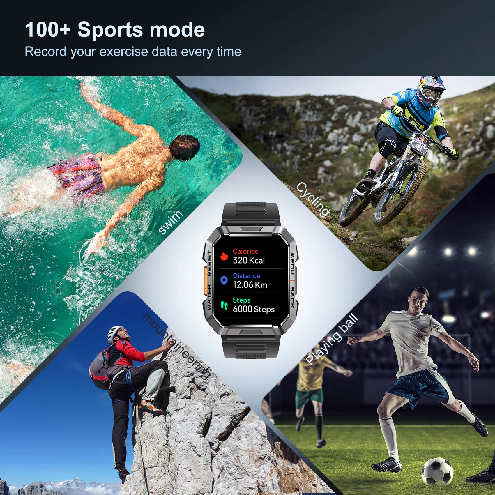 Blackview W60 Waterproof Smart - Smartwatch Square Watches For Men incelemesi ve fiyatı