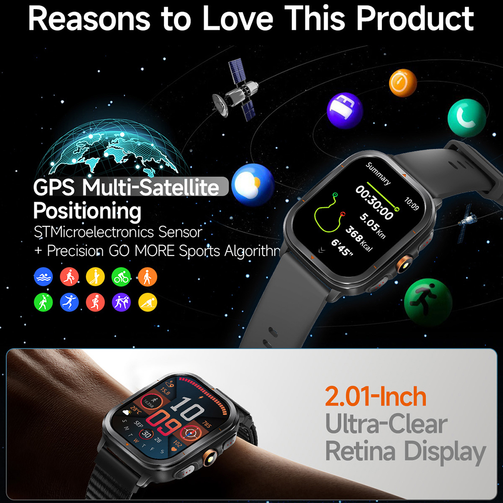 Outdoors GPS Sports Smart Watc - Smartwatch Running Watches For Men incelemesi ve fiyatı