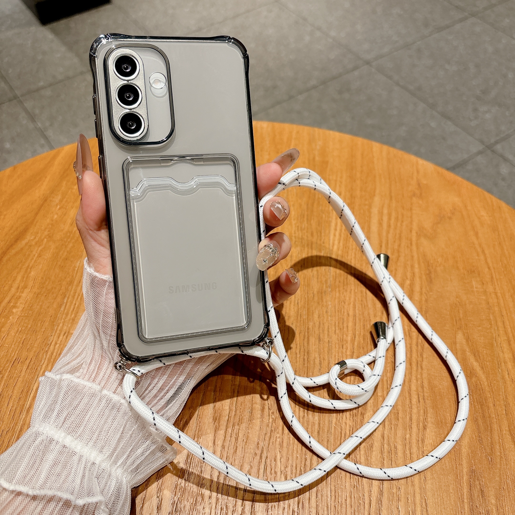 Light Gray Crossbody Strap Car - Samsung Galaxy Strap incelemesi ve fiyatı