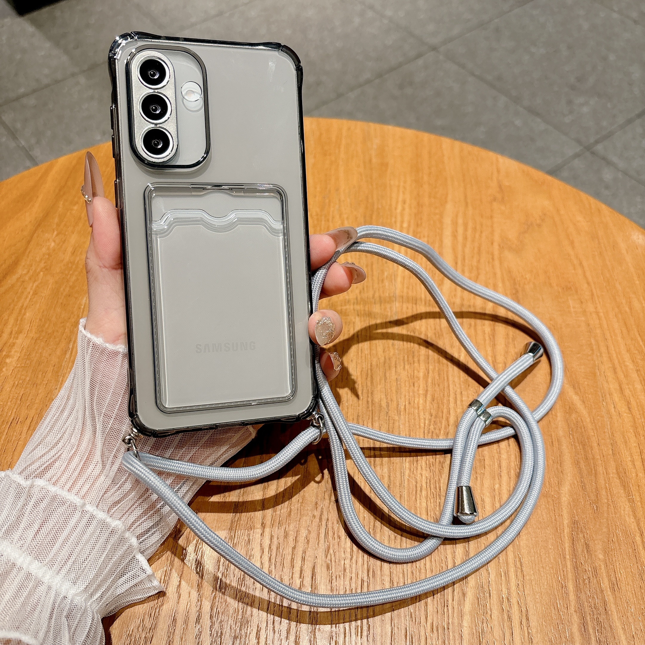 Light Gray Crossbody Strap Car - Samsung Galaxy Strap incelemesi ve fiyatı
