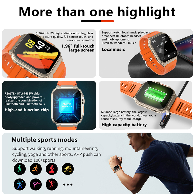 LIGE 600mAh high-Capacity Smar - Smartwatch Latest Watches For Men incelemesi ve fiyatı