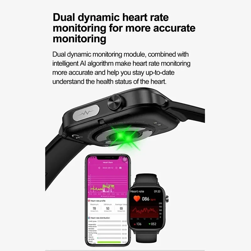 2025 New ECG+PPG Monitoring Sm - Smartwatch Health Watches incelemesi ve fiyatı
