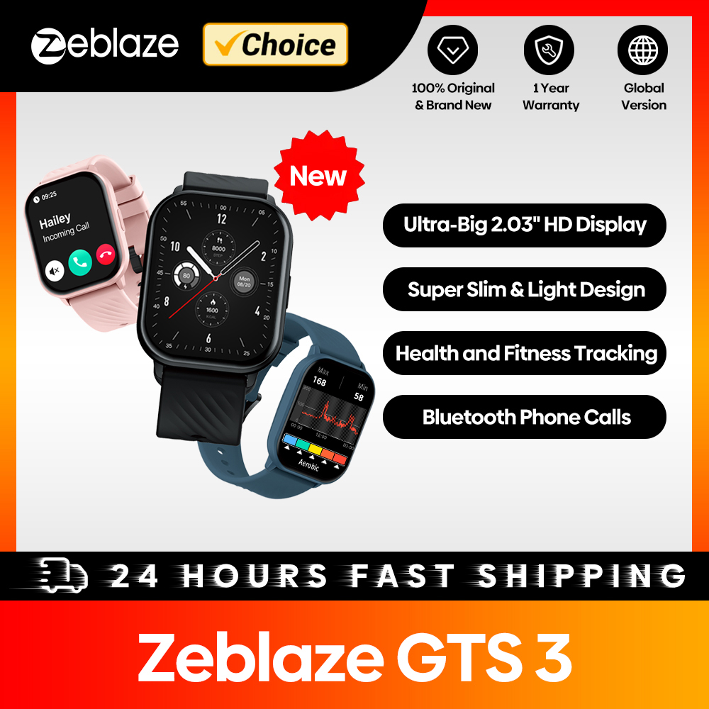 New Zeblaze GTS 3 Voice Callin - Smartwatch Health Watches incelemesi ve fiyatı