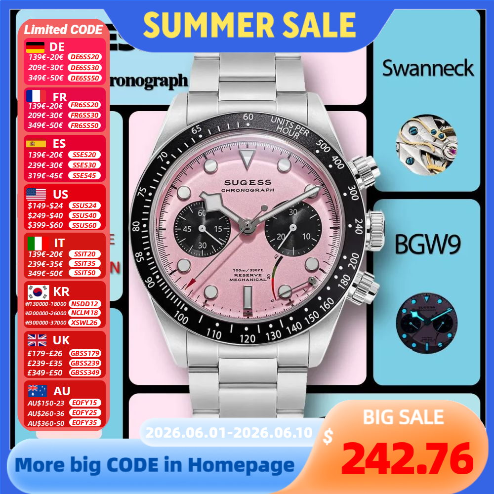 Sugess Chronograph Men Watch O - Diesel Watches Smartwatch incelemesi ve fiyatı