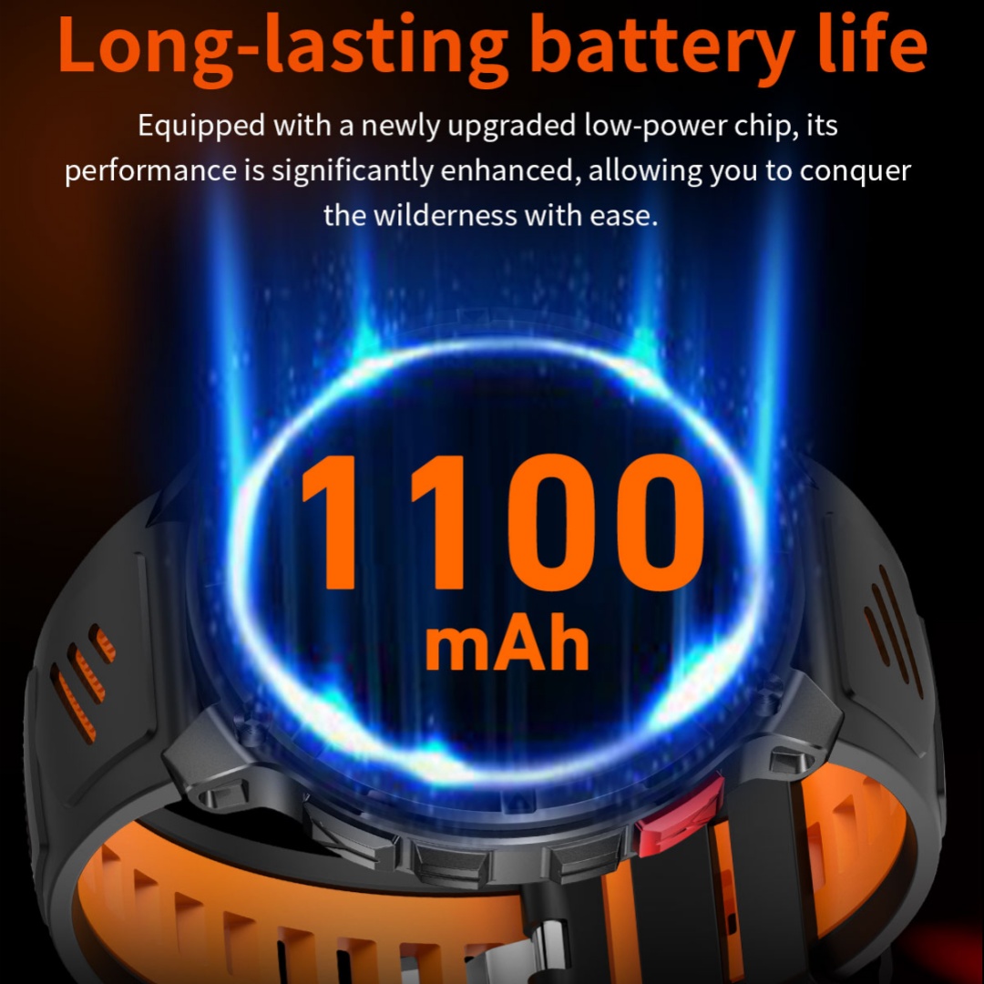 New T-Rex3 Pro 1100mAh Battery - Smartwatch Running Watches For Men incelemesi ve fiyatı