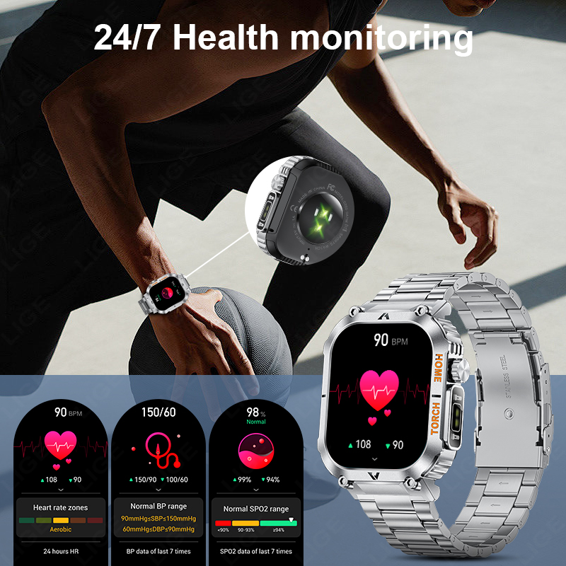 LIGE Men Outdoor Smartwatch 20 - Smartwatch Latest Watches For Men incelemesi ve fiyatı