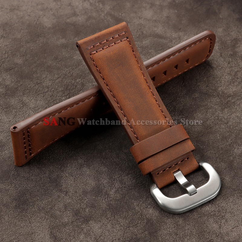 28mm Vintage Leather Watchband - Smartwatch Vintage Watches For Men incelemesi ve fiyatı