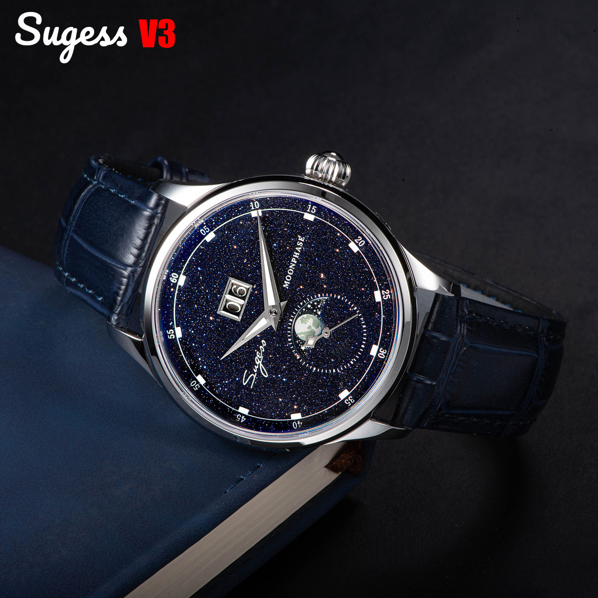 Sugess Moonphase Watch of Men  - Diesel Watches Smartwatch incelemesi ve fiyatı