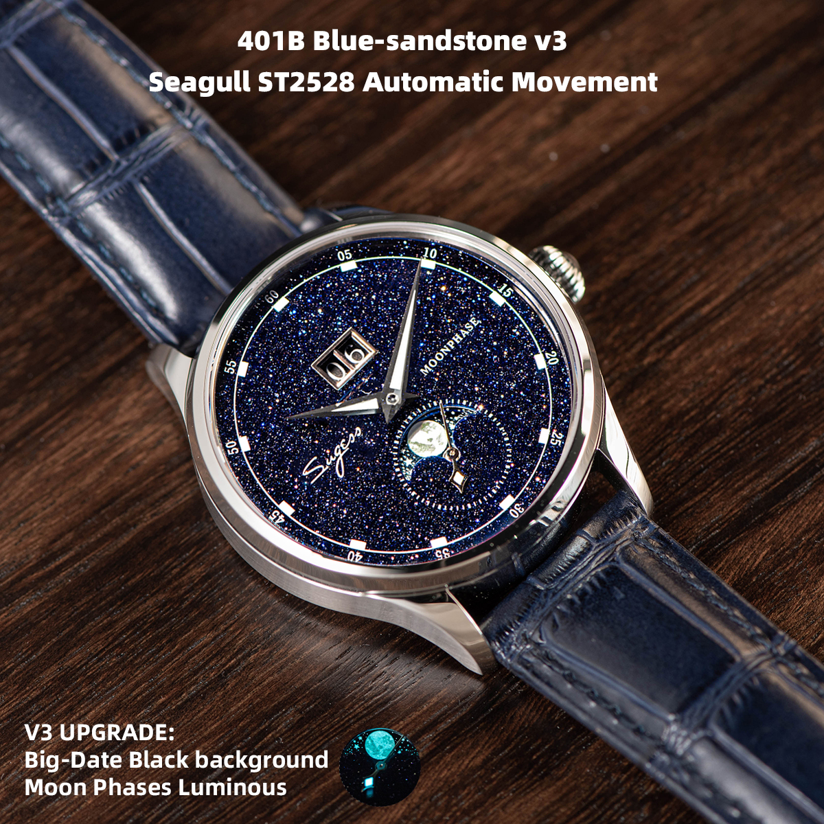 Sugess Moonphase Watch of Men  - Diesel Watches Smartwatch incelemesi ve fiyatı