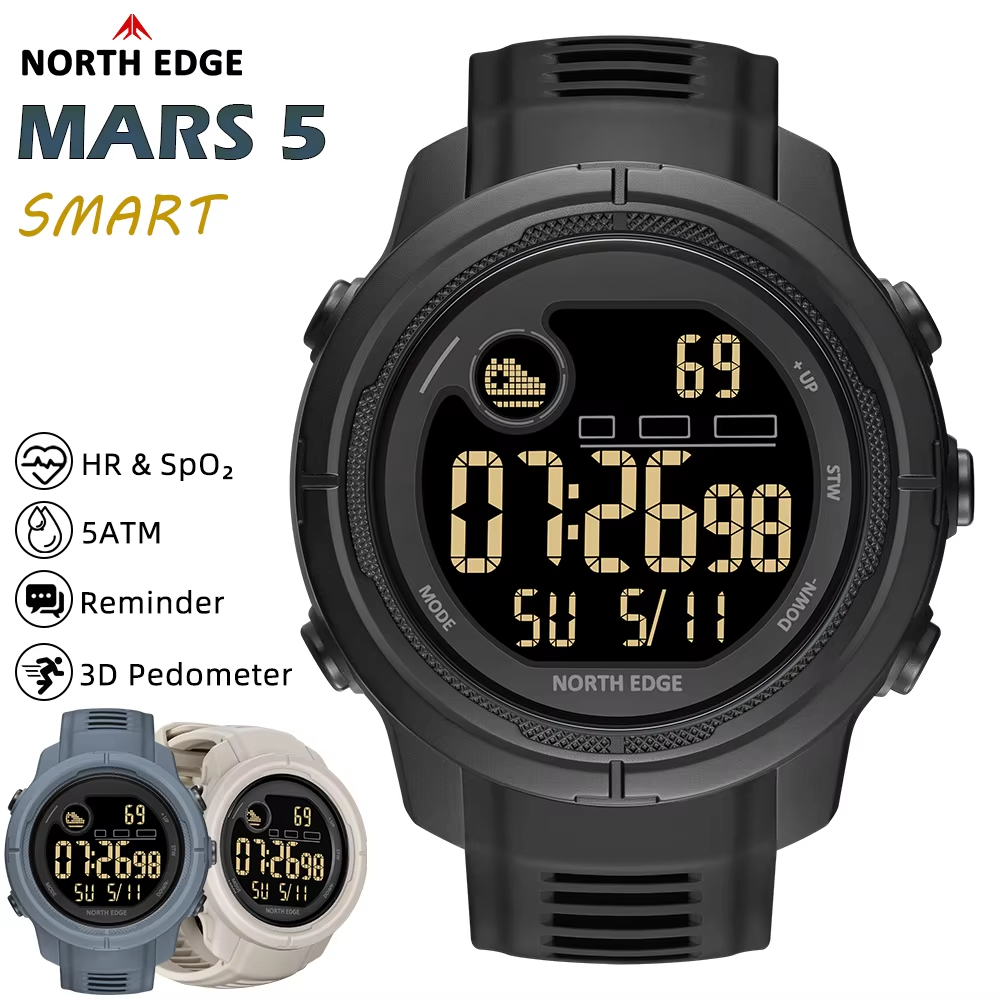 NORTH EDGE NEW MARS 5 Men's Di - Smartwatch Sports Watches For Women incelemesi ve fiyatı