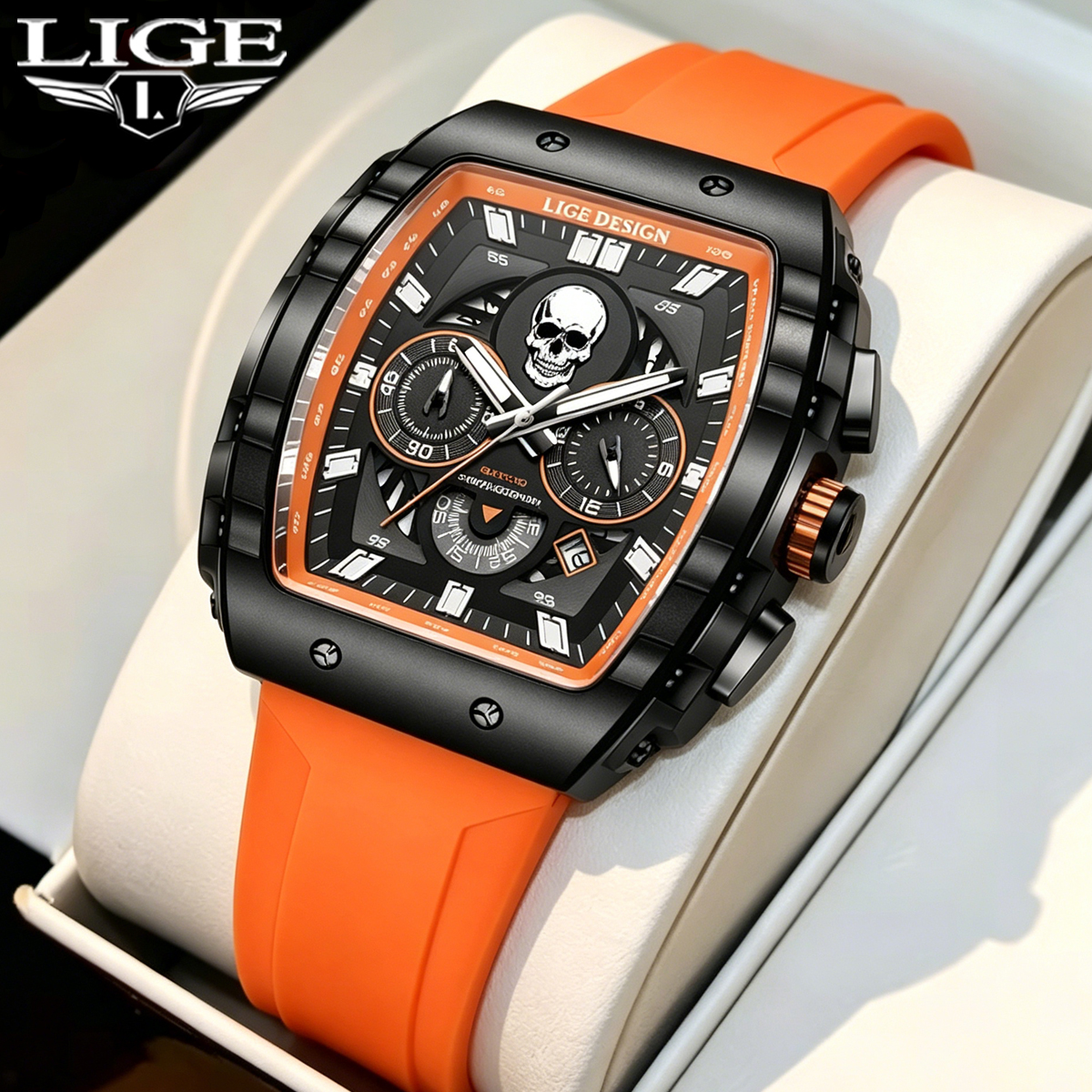 LIGE Fashion Quartz Watches fo - Smartwatch Square Watches For Men incelemesi ve fiyatı