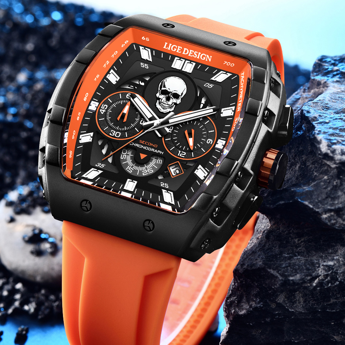 LIGE Fashion Quartz Watches fo - Smartwatch Square Watches For Men incelemesi ve fiyatı