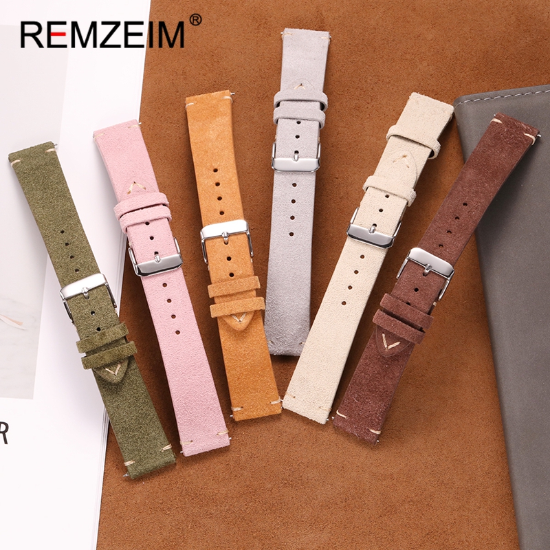Suede Quick Release Leather Re - Smartwatch Vintage Watches For Men incelemesi ve fiyatı