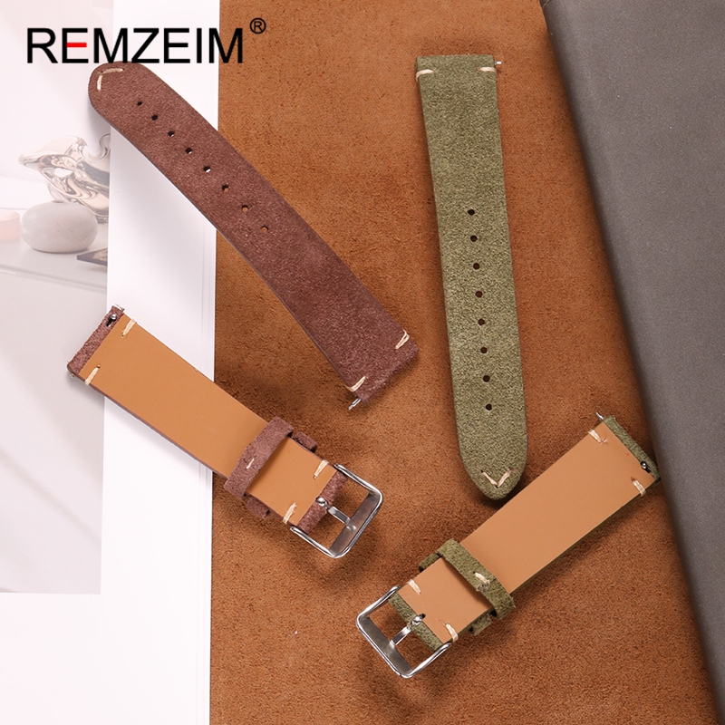 Suede Quick Release Leather Re - Smartwatch Vintage Watches For Men incelemesi ve fiyatı