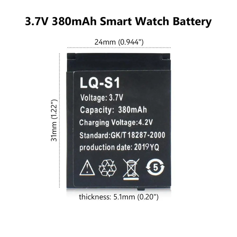 LQ-S1 3.7V 380mAh Smartwatch B - Watch V8 incelemesi ve fiyatı