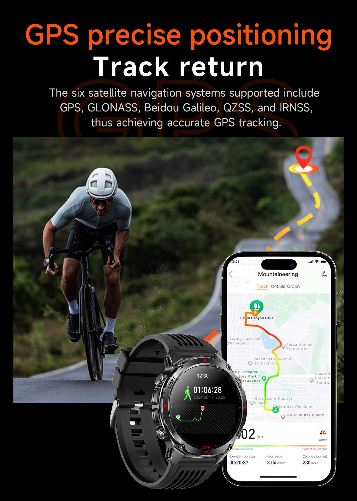 2025 New Professional GPS Spor - Smartwatch Running Watches For Men incelemesi ve fiyatı
