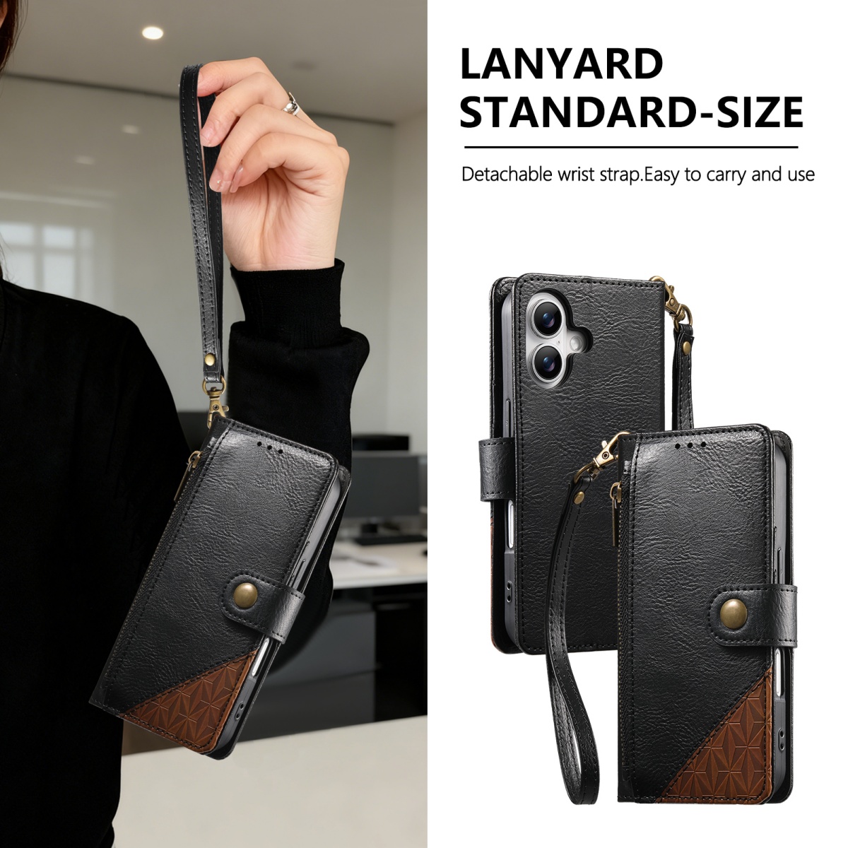 PU Leather Zipper Wrist Strap  - Samsung Galaxy Strap incelemesi ve fiyatı