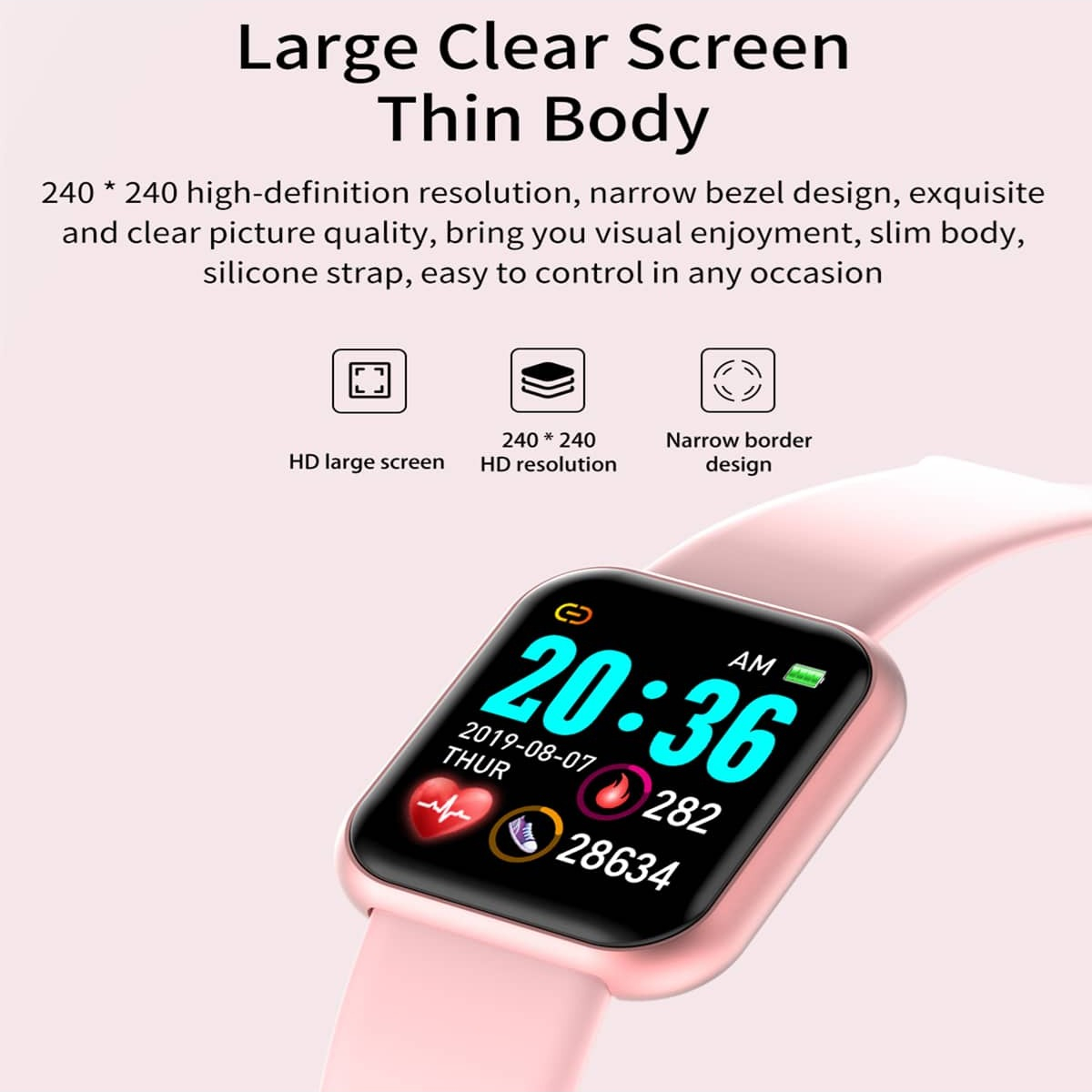 Smart Watch Message Remind Mus - Smartwatch Square Watches For Men incelemesi ve fiyatı
