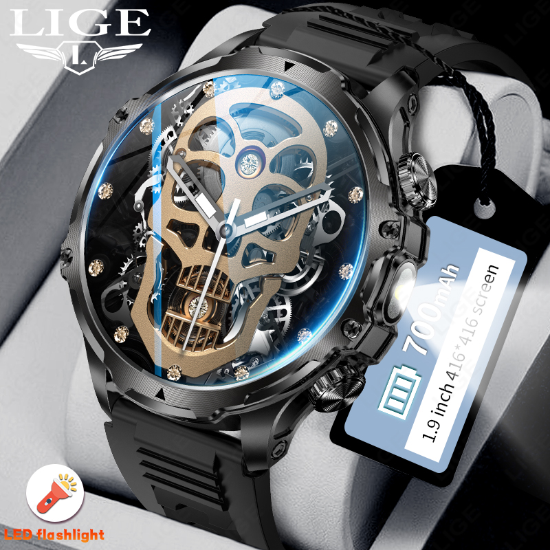 LIGE 700mah Large Battery Flas - Smartwatch Latest Watches For Men incelemesi ve fiyatı