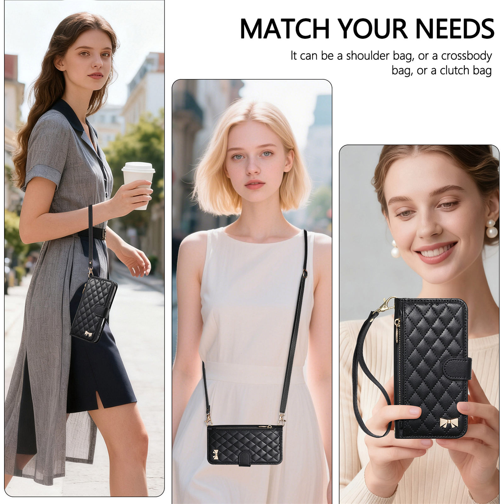PU Leather Zipper Crossbody Wr - Samsung Galaxy Strap incelemesi ve fiyatı