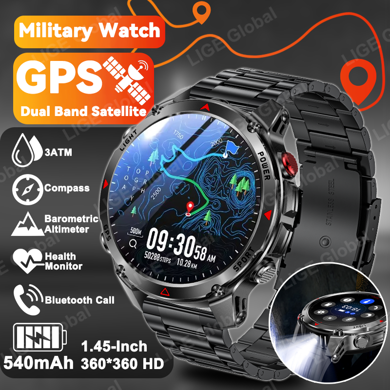 LIGE New Professional GPS Spor - Smartwatch Running Watches For Men incelemesi ve fiyatı