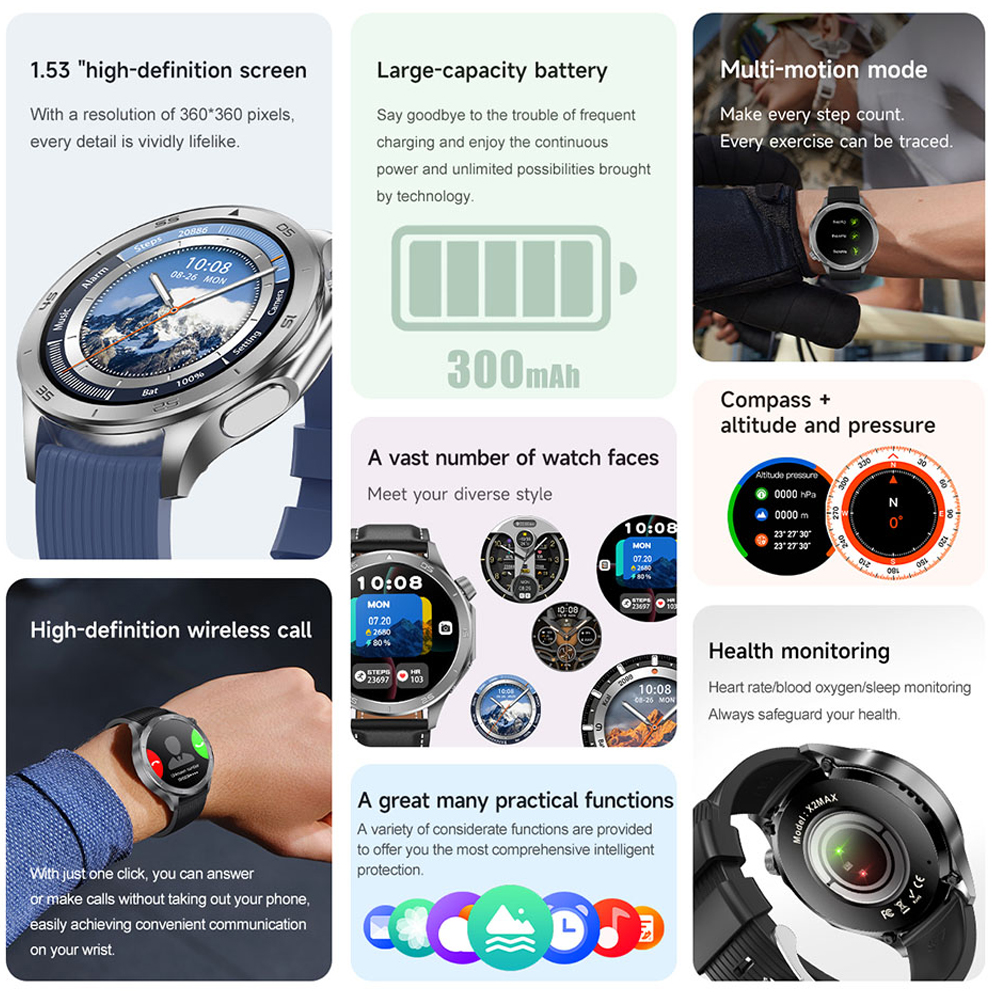 OPPO Watch X2 Latest Bluetooth - Smartwatch Latest Watches For Men incelemesi ve fiyatı